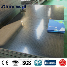 3mm 830-850mm width Brushed Black unbroken ACP aluminum composite panel 85RMB/sheet 20% discount